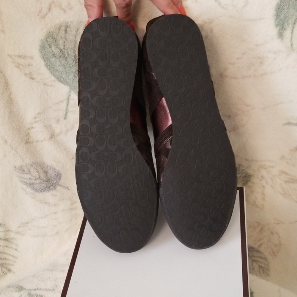 Coach Brown Signature Sneakers NWT - Picture 4 of 5